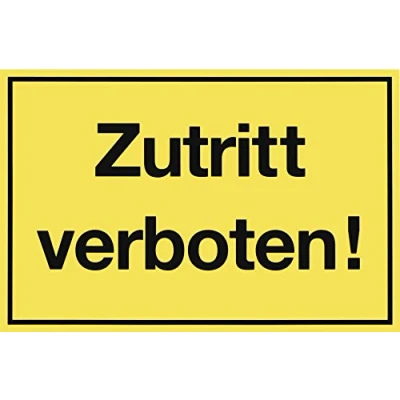 Bild av Metafranc anvisningsskylt förbjuden! 300 x 200 mm/skylt/infoskylt/förbudsskylt/inträdesförbud/privat fastighets/markmarkmarkering/företagsnamn/500390