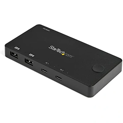 Bild av Startech SV211HDUC 2 port USB C KVM omkopplare, Svart