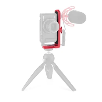 Bild av JOBY Vert 3K, L fäste för foton och videor, kombinerbart med GorillaPod 3K kit, bordsstativ spegelfria CSC kameror, vlogging, Youtuber TIK Toker, innehållsskapande, röd, JOB01684 BWW