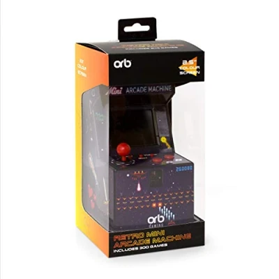 Bild av ORB 1002624 Mini Arcade Machine inkl. 300 x 16 bitars spel, flerfärgad