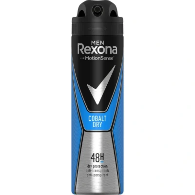 Bild av Rexona Deo Spray män kobolt 48 h anti transpirant torrskydd, 3 pack (3 x 150 ml)