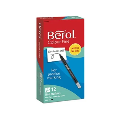 Bild av Berol Colourfine Marker Pk12 svart