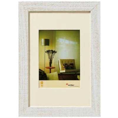 Bild av walther design tavelram polarvit 50 x 70 cm med passepartout, Hem träram HO070V