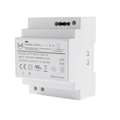 Bild av SeKi toppströmförsörjning H 100 12 V 7,1 A 85 W DIN skena strömförsörjning, watt (7,1 A)