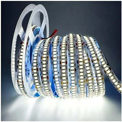 Bild av Tesfish 24V LED Remsa, Vit 6000K 5 Meter Strip Lights SMD 2835 IP20 240 LEDs/M, Totalt 1200 LEDs Superljus Remsa Ljus Bar Ljuslist för Sovrum, Kök Dekoration