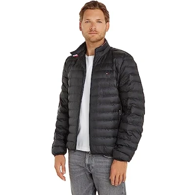 Bild av Tommy Hilfiger Packable Circular Jacket Allvädersjacka, Storlek: 3XL, Black