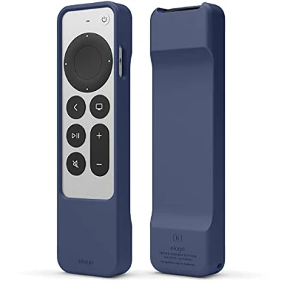 Bild av Elago R1 fodral kompatibelt med Apple TV 4K Siri Remote 3:e (2022) och 2:a generationen magnetteknik, snodd ingår, bra grepp, tung stötdämpning, fallskydd, full tillgång till alla funktioner