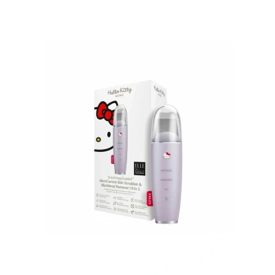 Bild av Geske Microcurrent Skin Scrubber Blackhead Remover 9 in 1 SmartAppGuided Ansiktsvård tillbehör, Storlek: One Size, Hello kitty pink