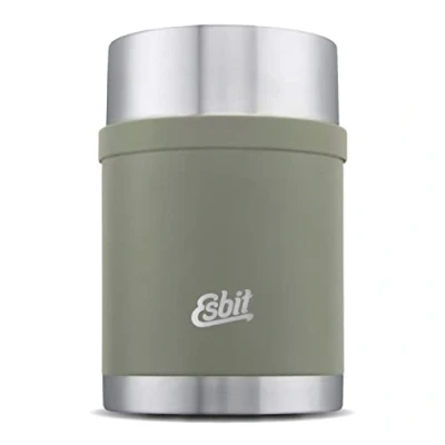Bild av Esbit termobehållare sculptor för mat varmhållningsbehållare 750 ml i stengrå tillverkad av rostfritt stål varm och kall