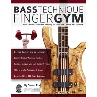 Bild av bass Technique Finger Gym: Build stamina, coordination, dexterity and speed with essential exercises
