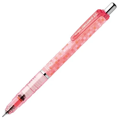 Bild av Zebra mekanisk penna DelGuard 0,5 mm, fyrkantig rosa kropp (P MA85 SQP)
