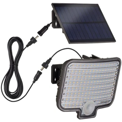 Bild av Oktaplex Ede Utomhus LED solcellsprojektor med rörelsesensor varmvit 3 000K utomhusprojektor IP44 solcell för utomhusbruk antracit