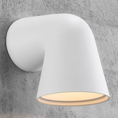 Bild av Nordlux Modern utomhusvägglampa Front i vitt
