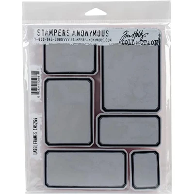 Bild av Stämplar Anonymous Tim Holtz självfria frimärken Bluetooth X 8,5 tums etikettramar