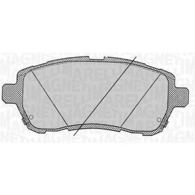 Bild av MAGNETI MARELLI 363916060818 Bromsbeläggsats med akustisk slitagevarnare FORD: FIESTA 6, 6 Van, SUZUKI: SWIFT 4, Baleno II Hatchback