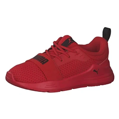 Bild av Puma Wired RUN Unisex Neutrala löparskor för barn, Storlek: 21, Red Konstmaterial/textil