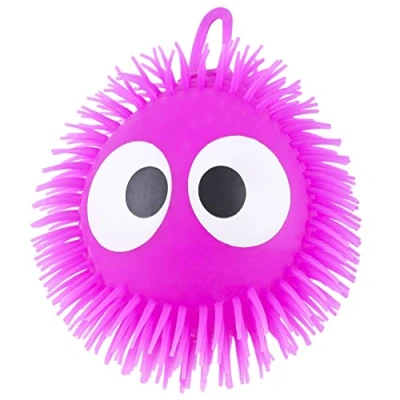 Bild av Toyland® 17 cm Squishy Big Eye Puffer Balls Nyhetsleksaker 6 färger att samla 1 plockas slumpmässigt