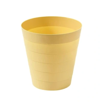 Bild av Sinoba papperskorg 6105 plast perfekt för barnrum kontor kök höjd 25 cm 9 l (pastellgul)