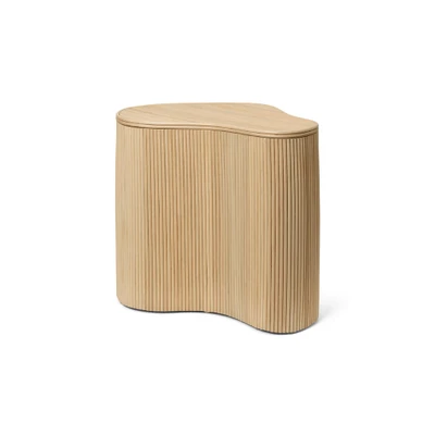 Bild av Ferm Living Isola Storage Table Sidobord Natural W: 50 x H: 46 D: 35 cm