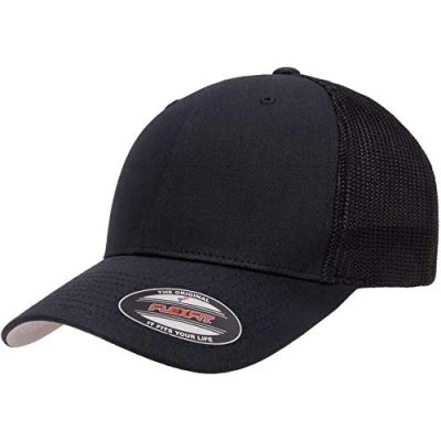 Bild av Flexfit Unisex Mesh Truckerkeps, Unisex, Trucker, Träkol/svart, one size