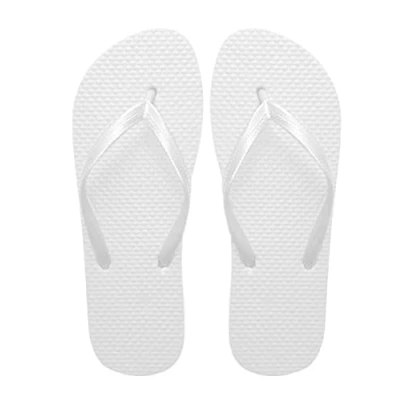 Bild av SUGAR ISLAND® Dam flickor män flip flop sommar strand pool skor, Vit, 40/41 EU