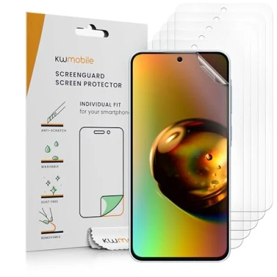 Bild av kwmobile 6 x skärmskydd kompatibla med Samsung Galaxy A56 5G skyddsfilm för smartphones transparent