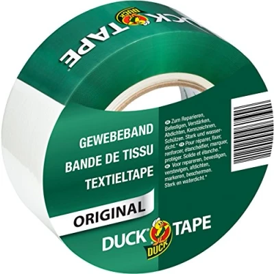 Bild av DUCK TAPE 106 05 original tygtejp självhäftande tejp med vattentät yta pansartejp extra stark för inomhus och utomhusbruk 50 mm x m