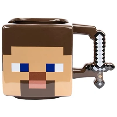 Bild av Minecraft mugg keramisk 650 ml kapacitet Steve nyhet kaffemugg Merchandise 3D Game spelvaror