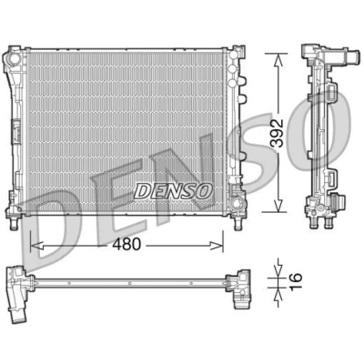 Bild av Kylare, motorkylning Denso DRM09087