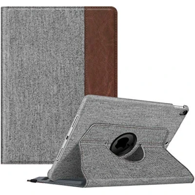 Bild av FINTIE Kompatibel med iPad Air 3:e generationen 2019/iPad Pro 2017 10,5&quot; [pennförvaring] 360 roterande fodral sömnfodral/automatisk väckarklocka, grå denim