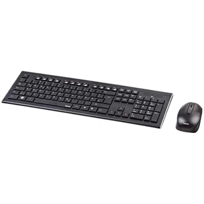 Bild av Hama &quot;Cortino&quot; Wireless Keyboard/Mouse Set black Keypad &amp; Mus Tysk Svart