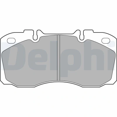 Bild av DELPHI LP2138 Jeu de plaquettes frein préparé pour indicateur d&#039;usure avec tôle anti bruit sans accessoires IVECO: DAILY 6 , 4 Kasten/Kombi