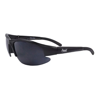 Bild av Rapid Eyewear ‘Nimbus Dark’ mycket mörka kategori 4 solglasögon för sport. Idealiska medicinska glasögon grå stärr (efter operation), glaukom, fotobi etc.