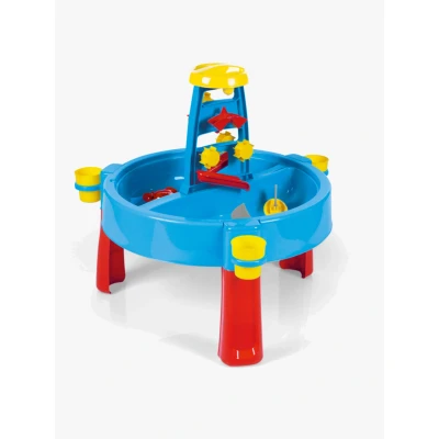 Bild av Dolu blått 3 i 1 aktivitetssand och vattenlekbord inomhus utomhusaktivitetsbord med lock för barn åldrarna 2 till 8 år (73 cm H)