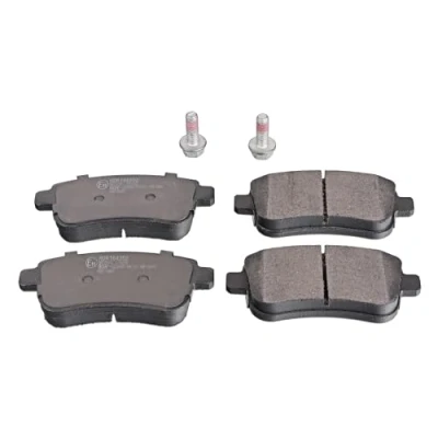 Bild av BLUE PRINT ADR164202 Jeu de plaquettes frein Essieu arrière contact signal d&#039;usure exclu avec kit vis RENAULT: Clio V 3/5 portes