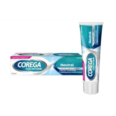 Bild av Corega Ultra Självhäftande Kräm för Proteser utan Konstgjorda Färger och Aromaämnen, 40 g