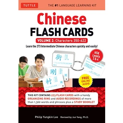 Bild av Chinese Flash Cards Kit Volume 2 /anglais: HSK Levels 3 &amp; 4 Intermediate Level: Characters 350 622 (Online Audio Included)