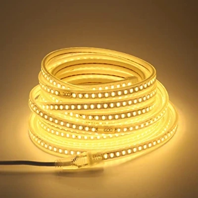 Bild av pcning LED remsa, 10 meter, 220 V, 5730, IP67, varmvitt ljus, 3 000 K, m, ljusslinga, varmt vitt badrum (varmvit, m)