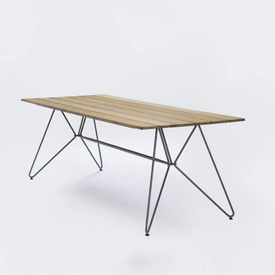 Bild av HOUE Sketch Dining Table Matbord Large Bamboo/Grey D220 x W88 H74 cm