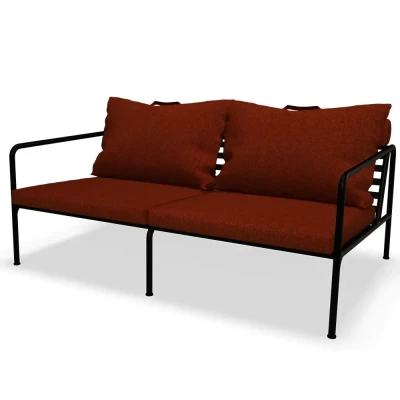 Bild av HOUE AVON 2 Seater Sofa Trädgårdssoffa Rust/Black H58 x W159 D99 SH39 cm