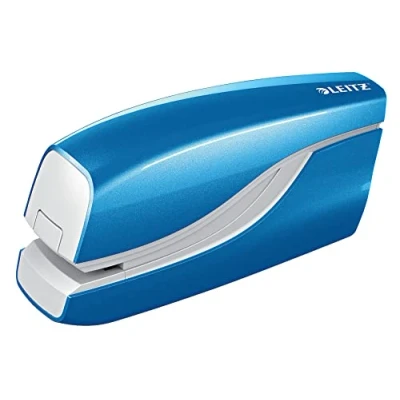 Bild av Leitz WOW Elhäftare, 10 ark, batteridriven, blå metallic, 55661036