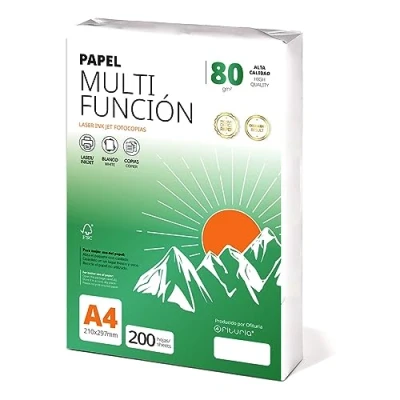 Bild av Folios a4 80gr 200 ark, Multipurpose Papper för skrivare, laserskrivare, fotokopiator, kontorsbruk, skolmaterial, foliopaket ofyturia (80gr, 200h)