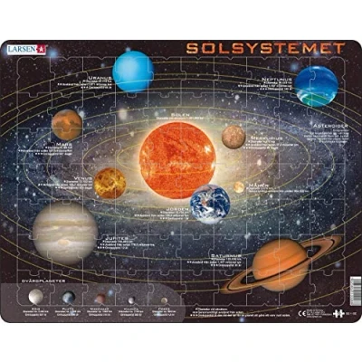 Bild av Larsen SS1 Solsystemet, Svensk version, pussel med 70 bitar