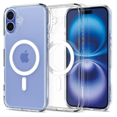 Bild av Spigen Ultra Hybrid Magfit TPU Back Cover Transparent Apple iPhone 16