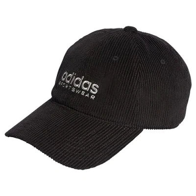 Bild av adidas Unisex Vuxen Corduroy Low Dad Cap, black/grey two, S