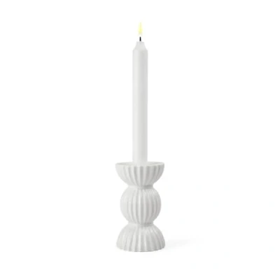 Bild av Lyngby Porcelain Tura Candle Holder Ljusstake White H14 cm