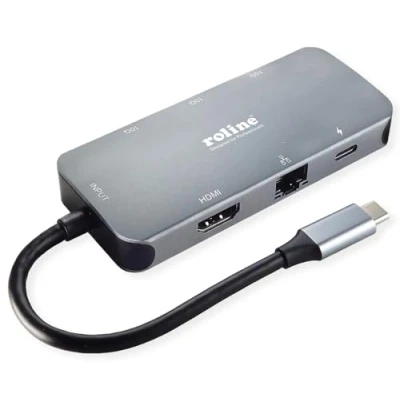 Bild av Roline docking station USB C 3.2 Gen 2 HDMI 1GbE