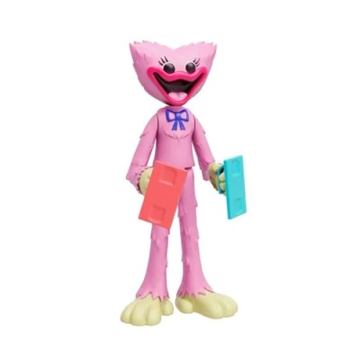 Bild av Bizak Poppy Playtime 13 cm Kissy Missy ledad actionfigur, kommer med videospeltillbehör, olika karaktärer att samla, från 6 år (64237702)