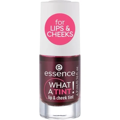 Bild av essence WHAT a TINT! lip &amp; cheekbläck, highlighter, nr 01 kyss from rose, rosa, omedelbart resultat, långvarigt, naturligt, veganskt, mikroplastpartiklar, fria nanopartiklar (4,9 ml)
