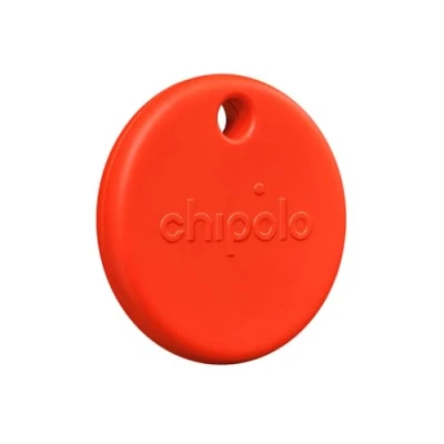 Bild av Chipolo POP Spårningstagg färgglad, kompatibel, högljudd Bluetooth spårare med ring din telefon och utom räckvidd varning, fungerar Apple Find My eller Googles Hitta min enhet Röd